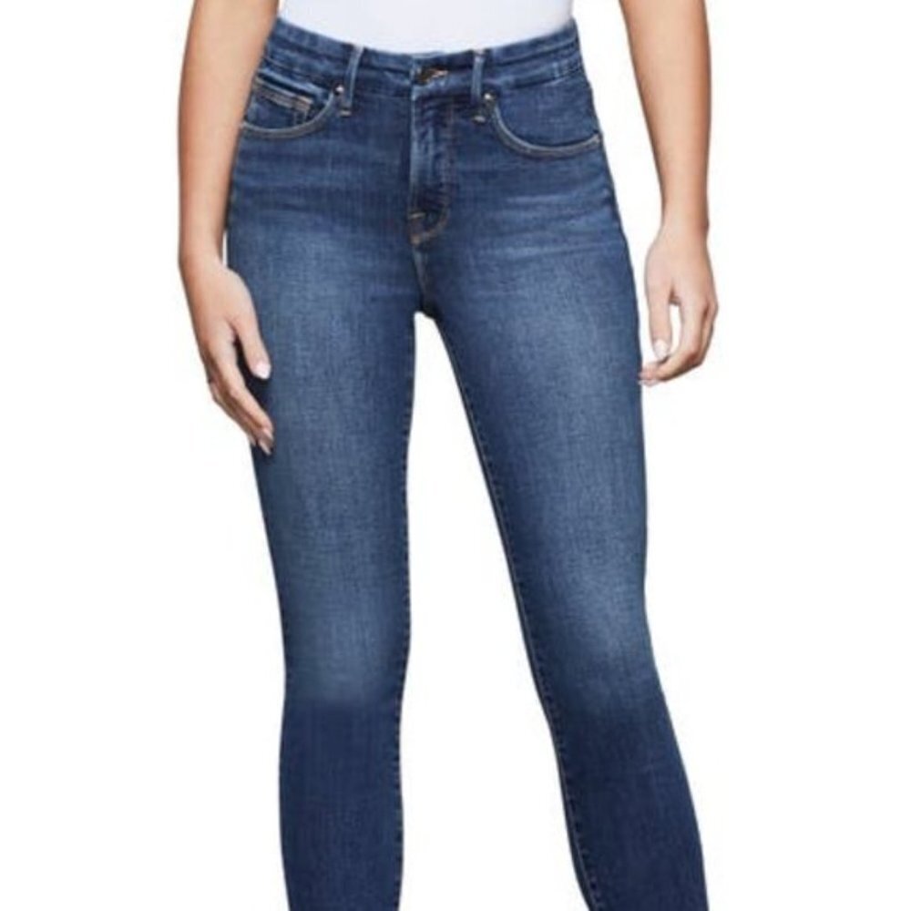 Good American Good Legs Chewed Hem Jeans